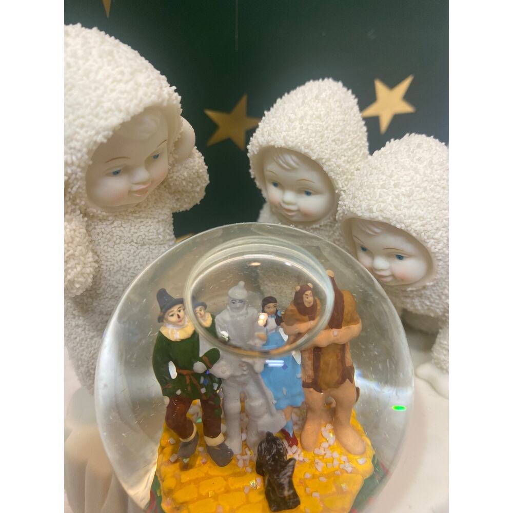VTG Dept. 56 Snowbabies Wizard of Oz Snow Globe They're Coming From Oz Oh My - Picture 5 of 13